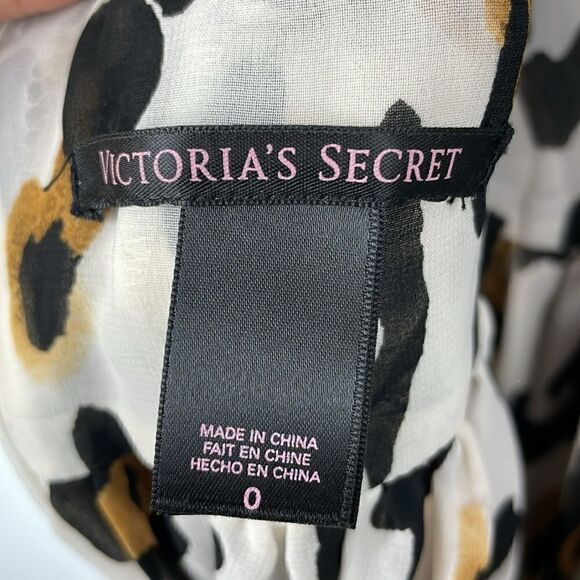 Victoria’s Secret Leopard Print Sleeveless Baby Doll Flowy mini dress Y2K size 0 - Picture 8 of 13